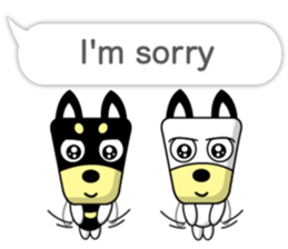 Trapezoidal Dog 8 ( English ) sticker #11440605