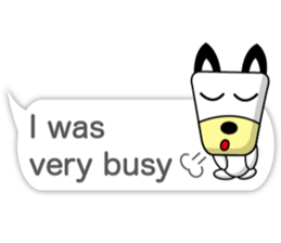 Trapezoidal Dog 8 ( English ) sticker #11440607