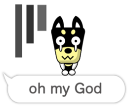 Trapezoidal Dog 8 ( English ) sticker #11440610