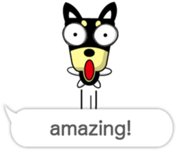 Trapezoidal Dog 8 ( English ) sticker #11440616