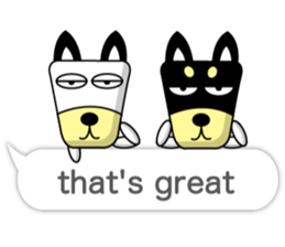 Trapezoidal Dog 8 ( English ) sticker #11440617