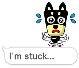 Trapezoidal Dog 8 ( English ) sticker #11440623