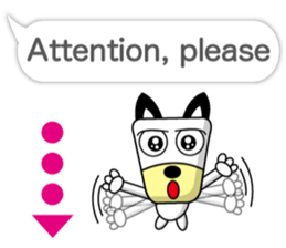 Trapezoidal Dog 8 ( English ) sticker #11440630