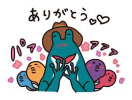 Bird and Squirrel,then partly Frog sticker #11440795