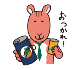 Bird and Squirrel,then partly Frog sticker #11440803