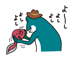 Bird and Squirrel,then partly Frog sticker #11440815