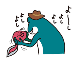 Bird and Squirrel,then partly Frog sticker #11440815