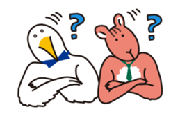 Bird and Squirrel,then partly Frog sticker #11440821