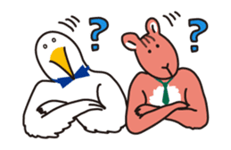 Bird and Squirrel,then partly Frog sticker #11440821