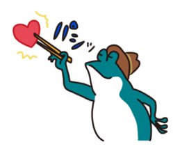 Bird and Squirrel,then partly Frog sticker #11440826