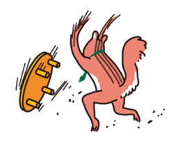 Bird and Squirrel,then partly Frog sticker #11440831