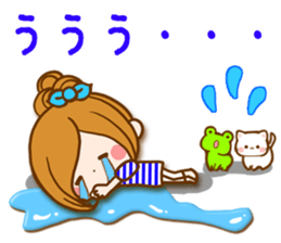Leisurely a girlfriend  17  rainy season sticker #11441580