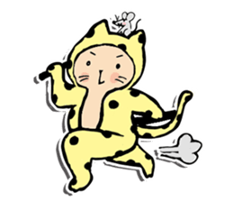 Polka-Dot Cats & Little Mice sticker #11442038