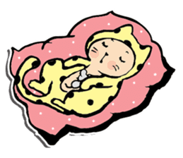 Polka-Dot Cats & Little Mice sticker #11442039