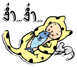 Polka-Dot Cats & Little Mice sticker #11442041
