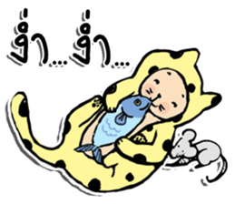 Polka-Dot Cats & Little Mice sticker #11442041