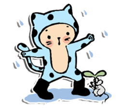 Polka-Dot Cats & Little Mice sticker #11442049