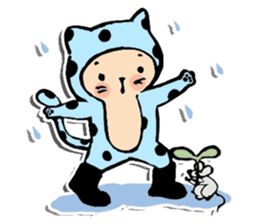 Polka-Dot Cats & Little Mice sticker #11442049