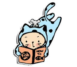 Polka-Dot Cats & Little Mice sticker #11442051