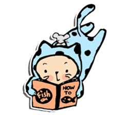 Polka-Dot Cats & Little Mice sticker #11442051