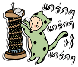 Polka-Dot Cats & Little Mice sticker #11442056