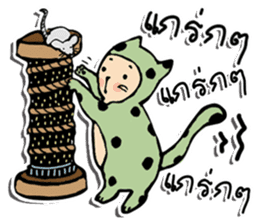 Polka-Dot Cats & Little Mice sticker #11442056