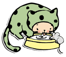 Polka-Dot Cats & Little Mice sticker #11442057