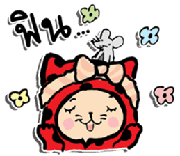 Polka-Dot Cats & Little Mice sticker #11442064