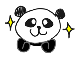 Jump up! Doodle Panda sticker #11442076
