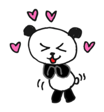 Jump up! Doodle Panda sticker #11442077