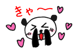 Jump up! Doodle Panda sticker #11442078