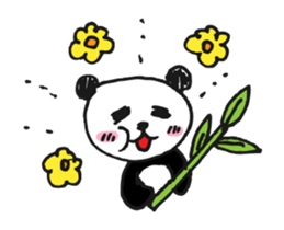 Jump up! Doodle Panda sticker #11442079