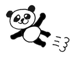 Jump up! Doodle Panda sticker #11442083