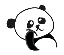 Jump up! Doodle Panda sticker #11442087
