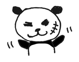 Jump up! Doodle Panda sticker #11442098