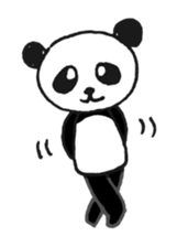 Jump up! Doodle Panda sticker #11442104