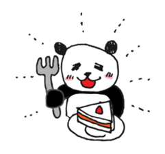 Jump up! Doodle Panda sticker #11442105