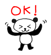 Jump up! Doodle Panda sticker #11442106