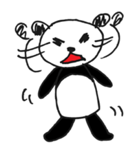 Jump up! Doodle Panda sticker #11442107
