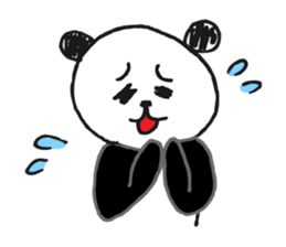 Jump up! Doodle Panda sticker #11442108