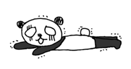 Jump up! Doodle Panda sticker #11442110