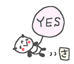 Name Sachiko cute panda stickers! sticker #11442261