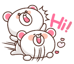 Let's send a love bear sticker #11442273
