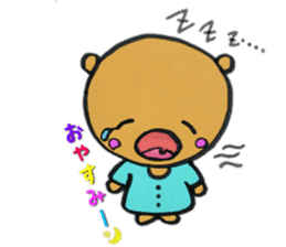 Daily life of the cute bear sticker #11442835