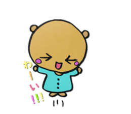 Daily life of the cute bear sticker #11442842