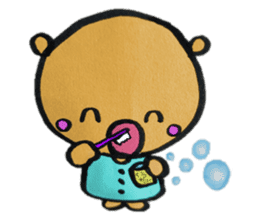 Daily life of the cute bear sticker #11442854