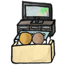 Daily life of the cute bear sticker #11442859