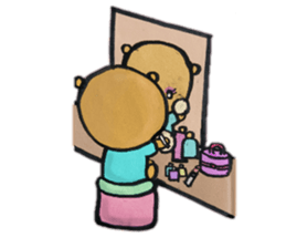 Daily life of the cute bear sticker #11442866