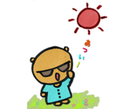 Daily life of the cute bear sticker #11442868