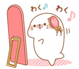 Stinging tongue seal pastel sticker #11443197